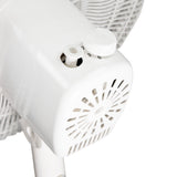 Comfort Zone 3-Speed 16" Oscillating Pedestal Fan in White
