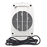 Comfort Zone Energy Save Oscillating Ceramic Heater in White