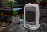 Comfort Zone Energy Save Oscillating Ceramic Heater in White