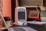 Comfort Zone Energy Save Oscillating Ceramic Heater in White