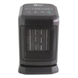 Comfort Zone Energy Save Oscillating Ceramic Electronic Space Heater in Black