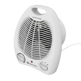 Comfort Zone Fan-Forced Energy-Save Electric Portable Heater with Thermostat in White