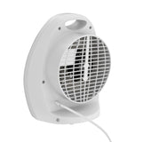 Comfort Zone Fan-Forced Energy-Save Electric Portable Heater with Thermostat in White