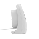 Comfort Zone Fan-Forced Energy-Save Electric Portable Heater with Thermostat in White