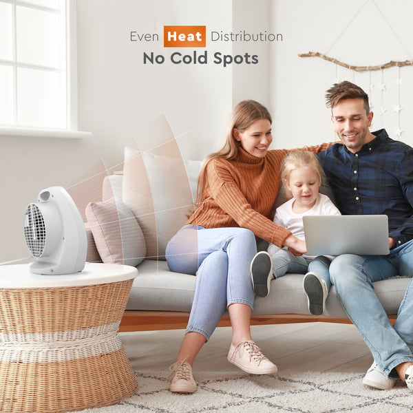 Comfort Zone Fan-Forced Electric Portable Heater with Thermostat