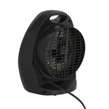 Comfort Zone Fan-Forced Energy-Save Electric Portable Heater with Thermostat in Black