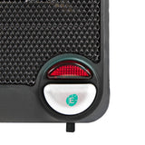 Comfort Zone Personal Ceramic Heater with Energy Save Technology in Black