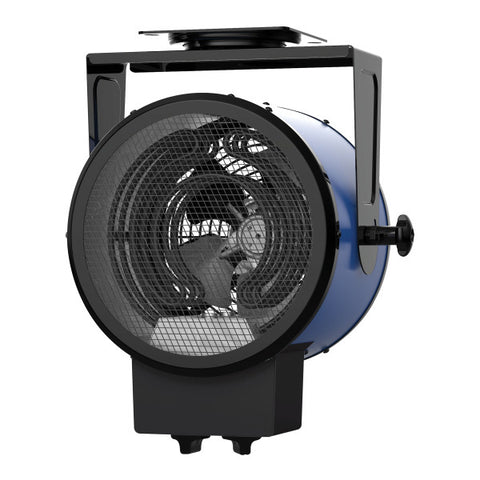 Comfort Zone Ceiling-Mounted 5,300-Watt, Hard-Wired 208-240V Industrial Heater in Blue