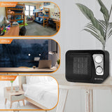 Comfort Zone Retro Style Personal Heater in Black