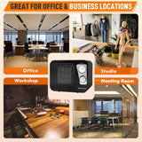 Comfort Zone Retro Style Personal Heater in Black