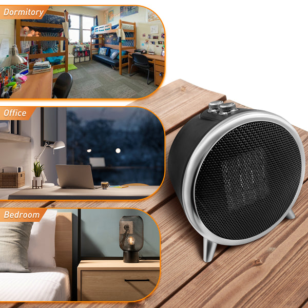 Comfort Zone Retro 1500 Watt Ceramic Heater with Overheat Protection