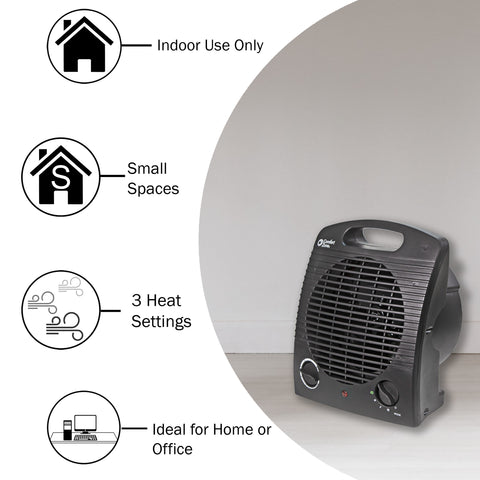 Comfort Zone Energy Save Fan-Forced Space Heater in Black – Comfort Zone,  Mr. Brands, LLC.