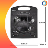 Comfort Zone Energy Save Fan-Forced Space Heater in Black