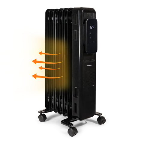Comfort Zone Oil-Filled Digital Radiator Heater in Black