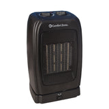 Comfort Zone Energy Save Ceramic Oscillating Space Heater with Thermostat in Black