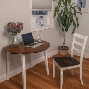 Comfort Zone 9" 3-Speed Reversible Twin Window Fan with Remote Control