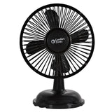 Comfort Zone 5" 2-Speed Oscillating Desk Fan in Black