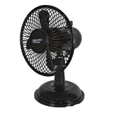 Comfort Zone 5" 2-Speed Oscillating Desk Fan in Black