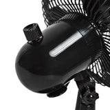 Comfort Zone 5" 2-Speed Oscillating Desk Fan in Black