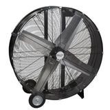Comfort Zone 42" 3-Speed High Velocity Industrial Drum Fan in Black