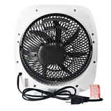 Comfort Zone 10" 3-Speed Square Turbo Table Fan in White