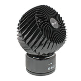 Comfort Zone 6" 3-Speed Globe Fan with Remote in Black