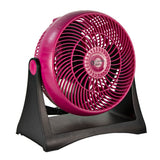 Comfort Zone 8" Blade Turbo High-Velocity Tilting Fan in Berry