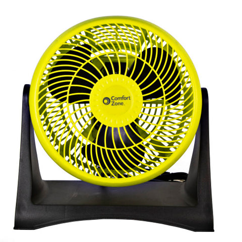 Comfort Zone 8" Blade Turbo High-Velocity Tilting Fan in Lime