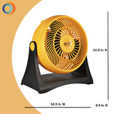 Comfort Zone 8" Turbo High Velocity Fan in Orange