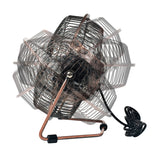 Comfort Zone 6" Dual Powered USB Desk Fan in Silver