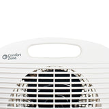 Comfort Zone Fan-Forced Portable Heater with Thermostat in White