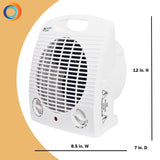 Comfort Zone Fan-Forced Portable Heater with Thermostat in White