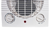 Comfort Zone Fan-Forced Portable Heater with Thermostat in White