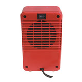 Comfort Zone 7" Fan Forced Personal Ceramic Heater in Red