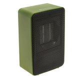 7" Fan Forced Personal Ceramic Heater, Green