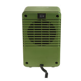 7" Fan Forced Personal Ceramic Heater, Green