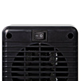 7" Fan Forced Personal Ceramic Heater, Black
