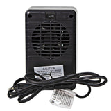 7" Fan Forced Personal Ceramic Heater, Black
