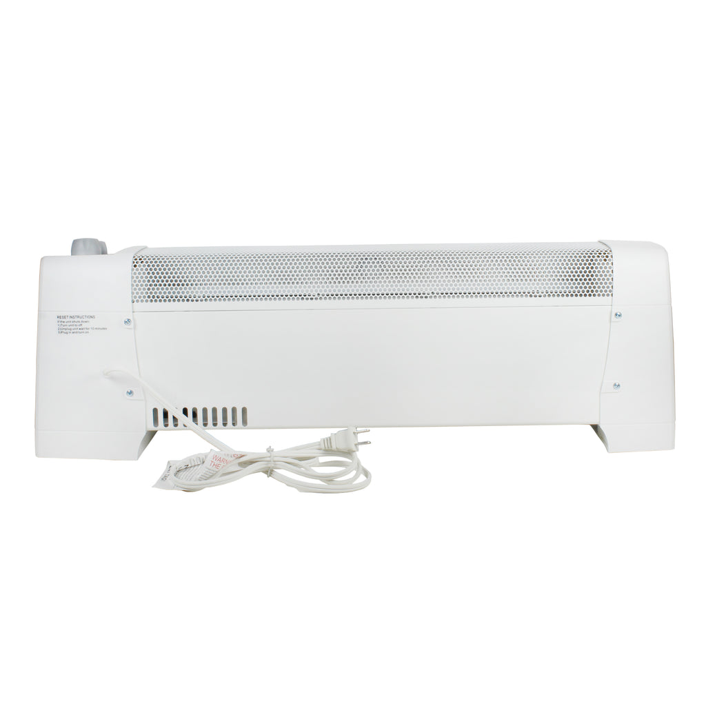 Comfort Zone Convection Baseboard Heater in White Comfort Zone, Mr