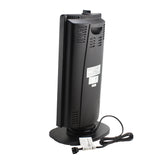 Comfort Zone Oscillating Electric Halogen Radiant Heater in Black