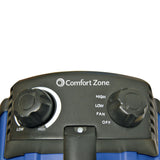Comfort Zone Portable Ceramic Utility Barrel Heater in Blue