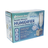 Comfort Zone Portable Ultrasonic Travel Humidifier in White