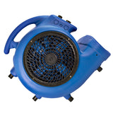 Comfort Zone Powergear 1/2 HP 3-Speed Carpet Dryer Blower Floor Fan with Timer in Blue