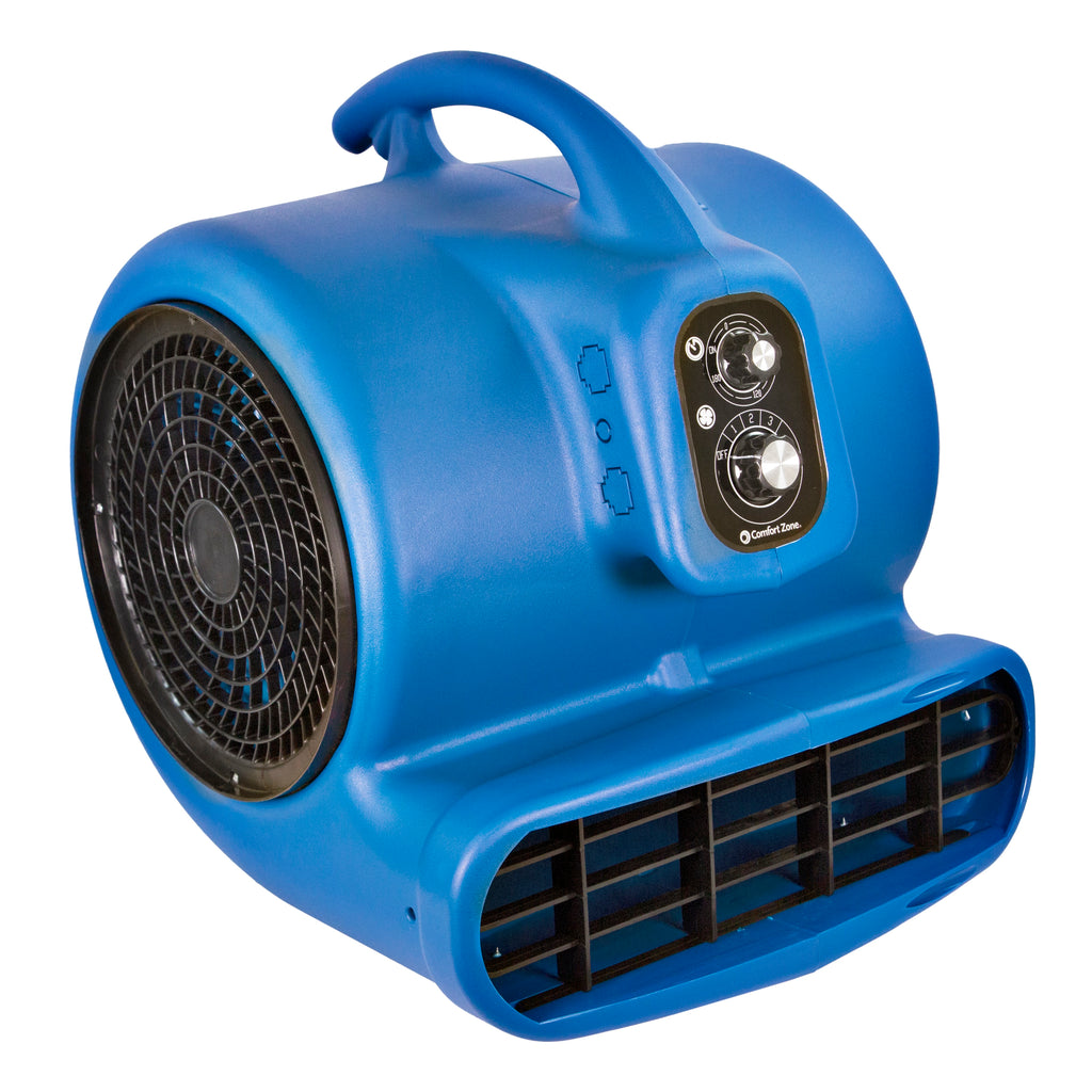 Comfort Zone Powergear 1/2 HP 3-Speed Carpet Dryer Blower Floor Fan wi –  Comfort Zone, Mr. Brands, LLC.