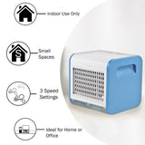 Comfort Zone Personal Air Cooler in Blue