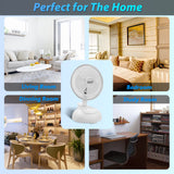 Comfort Zone 6" 2-Speed Clip Fan with Base in White