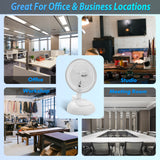 Comfort Zone 6" 2-Speed Clip Fan with Base in White