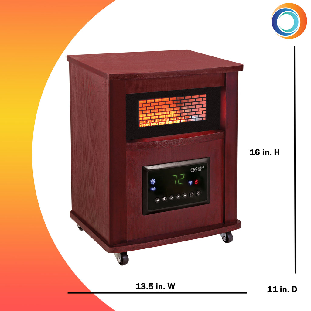 Comfort Zone Infrared Quartz Heater with Remote Control in Che