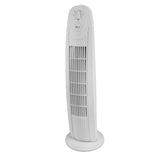 Comfort Zone 29" 3-Speed Oscillating Tower Fan in White
