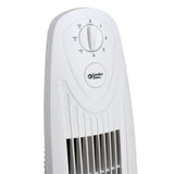 Comfort Zone 29" 3-Speed Oscillating Tower Fan in White